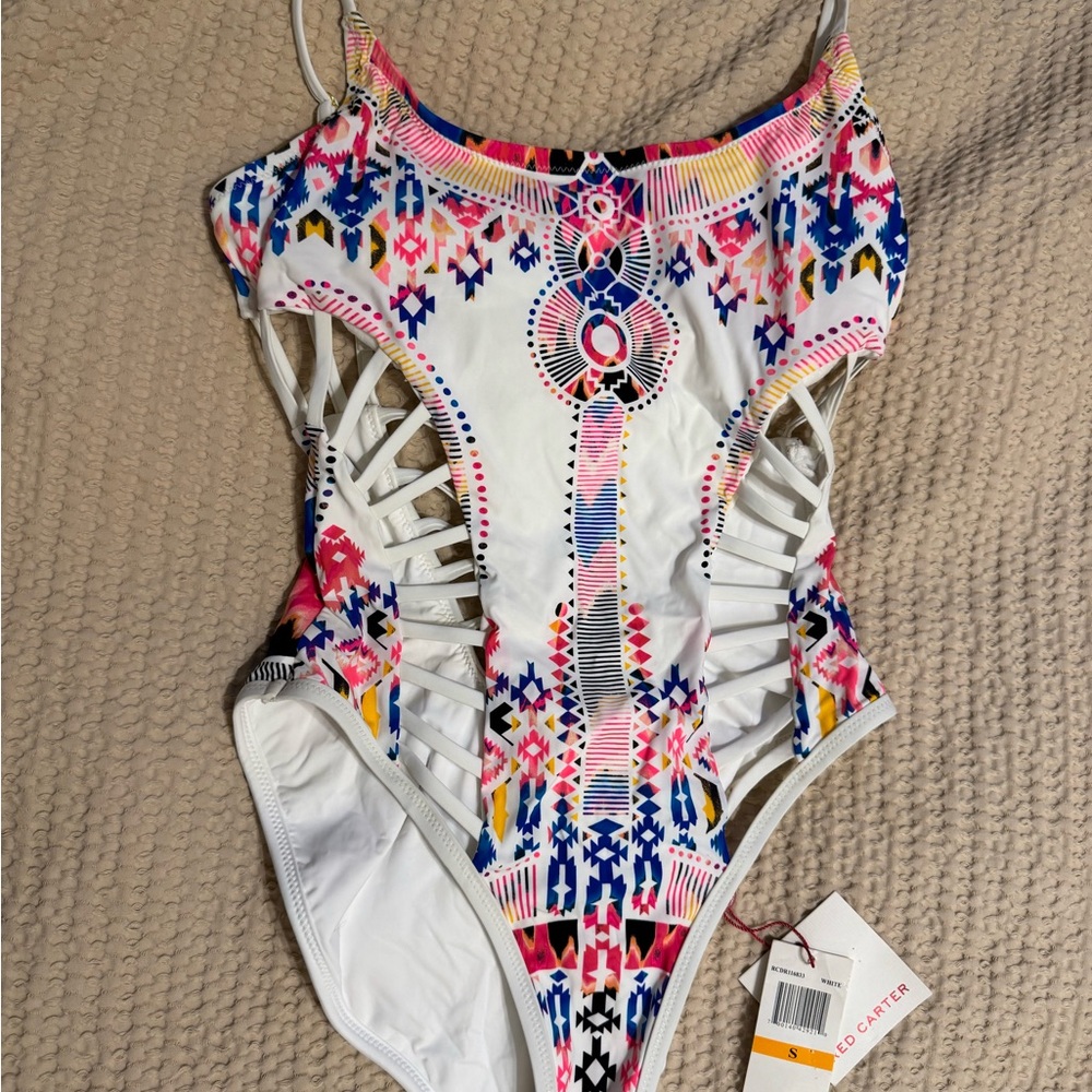 Colorful Patterned One Piece Swimsuit